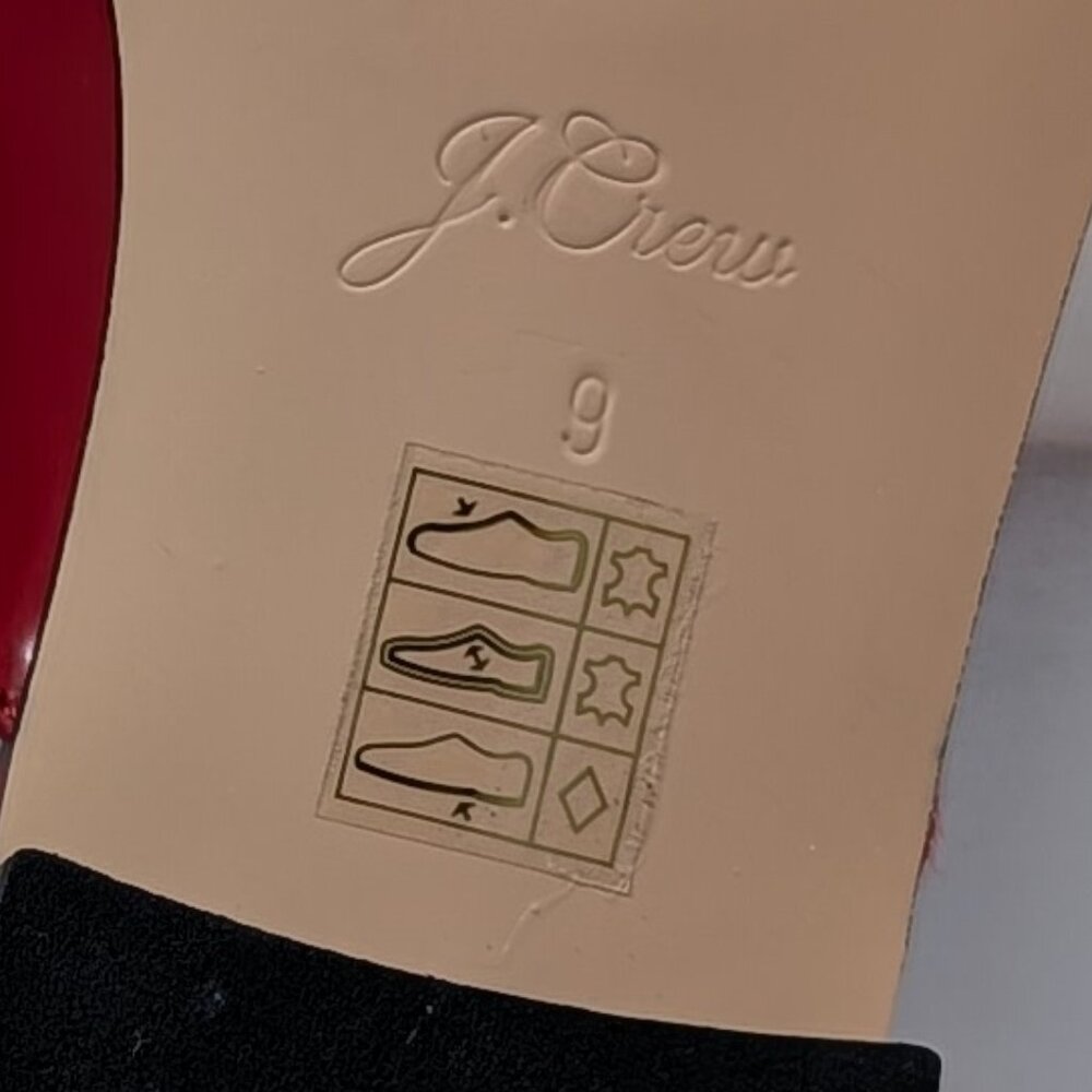 J. Crew Academy Penny-Loafer Mules in Cherry Apple Red Patent Leather - Picture 13 of 16